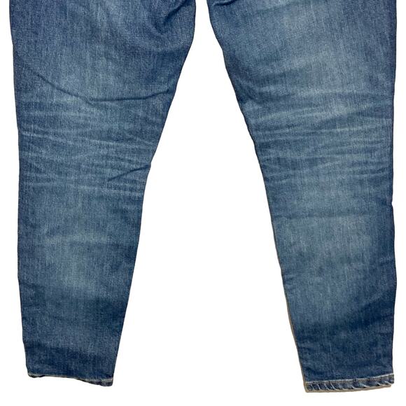 Everlane Ankle Jeans High Waist Medium Blue Wash Stretch Denim Relaxed Size 27 - Picture 10 of 16